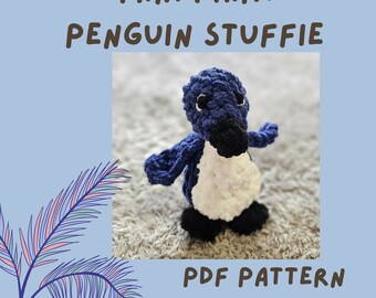 Mini fairy penguin stuffie pattern crochet amigurumi plushie