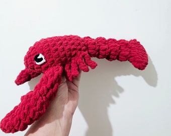Crochet Lobster Pattern, Plushie Amigurumi (PDF Pattern)