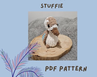 Kookaburra mini stuffie pattern crochet amigurumi plushie