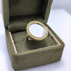 Mirror Ring For Protection, Silver Ring, Witch Jewelry, Talisman Amulet, Statement Ring For Women, Negative Energy Reflection, Gift For Her,