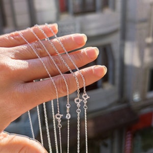 925 Sterling Silver Chain, Necklace Chain For Women And Men, Chain For Pendant, Silver Cable Chain, Mens or Womens Necklace, Dainty Necklace
