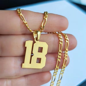 Sterling Silver Sport Number Necklace: Personalized Baseball Jewelry