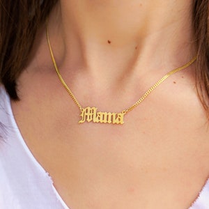 Mother's Day Gift, Custom Name Necklace with Bold Curb Chain, Custom Name Necklace, Personalized Name Necklace, Valentine's Day Gift For Her image 8