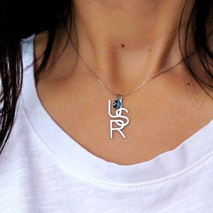 Personalized Necklace, Initial Necklace, Gold Letter Necklace, Personalized Gift, Minimalist Name Necklace, Handmade Jewelry, Gift For Her,