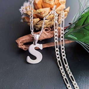 Personalized Initial Letter Necklace, Customized Letter Necklace, Letter Charm Pendant, Birthday Gift, Letter Pendant for Men, Chain For Men