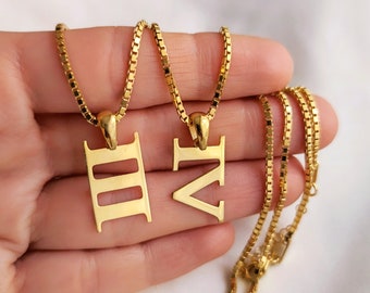 Personalized Roman Numeral Necklace, Number Pendant, Custom Date, Birth Year, Unique Jewelry, Christmas Gifts For Her, Handmade Jewellery