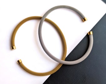 Initial Cuff Bracelet: Sterling Silver Custom Letter Bangle