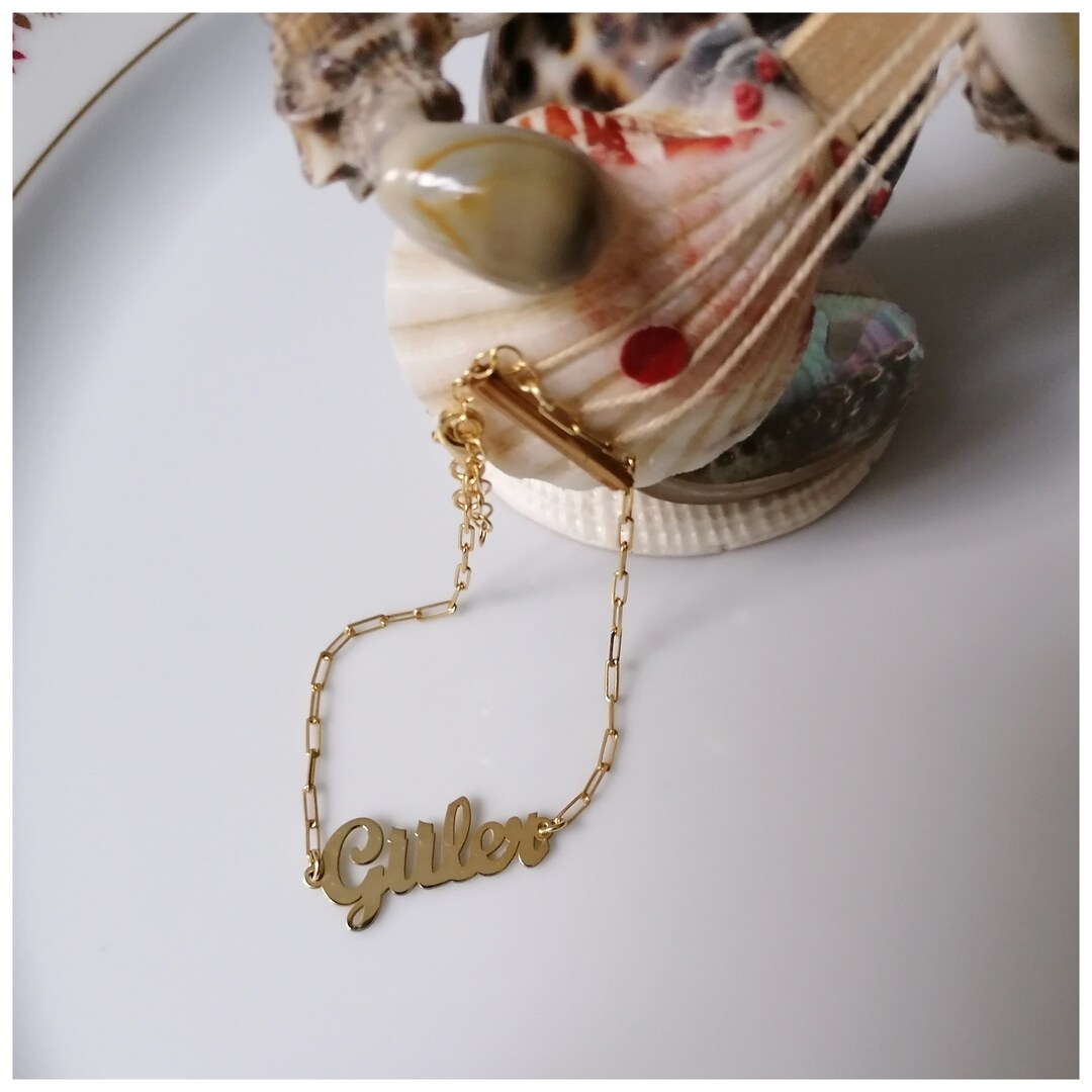 Massive 14K Gold Büroklammer Kette 4 Mm, Damen