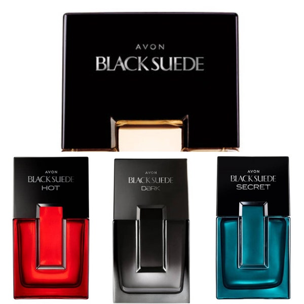 Avon Black Suede Aftershave Collection for Him | Touch, Dark, Hot, Secret, Real