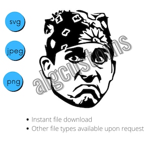 Puede incluir: Ilustración en blanco y negro de la cara de un hombre con una bandana en la cabeza. El hombre tiene una expresión seria y mira hacia adelante.