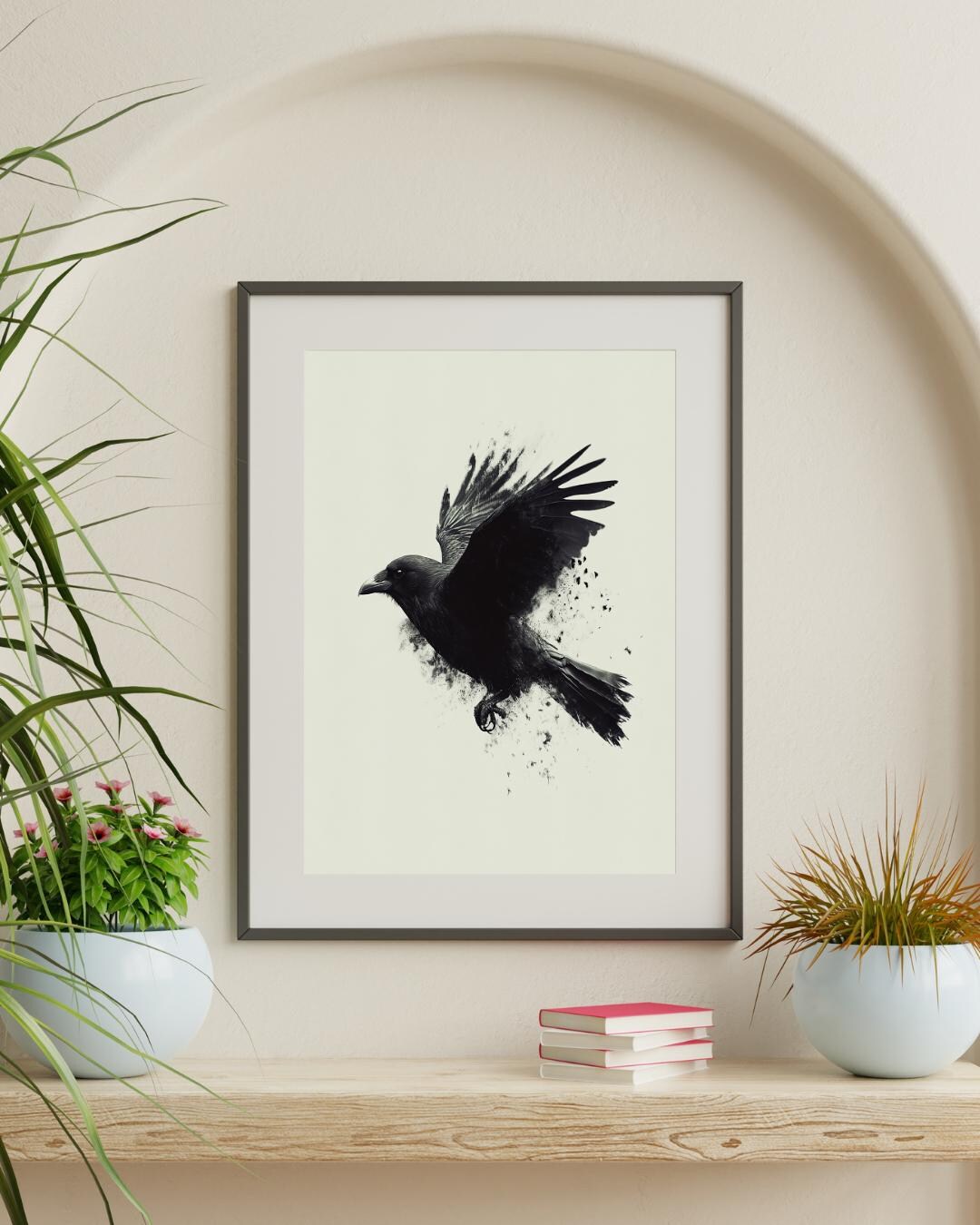 Splattered Ink Crows Crow Ink Splatter Art Print DOWNLOAD Png File - Etsy