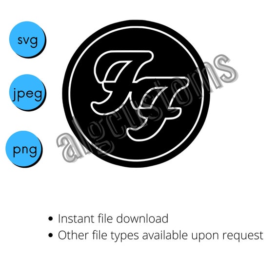 Foo fighters logo stencil cricut svg png jpg | Etsy