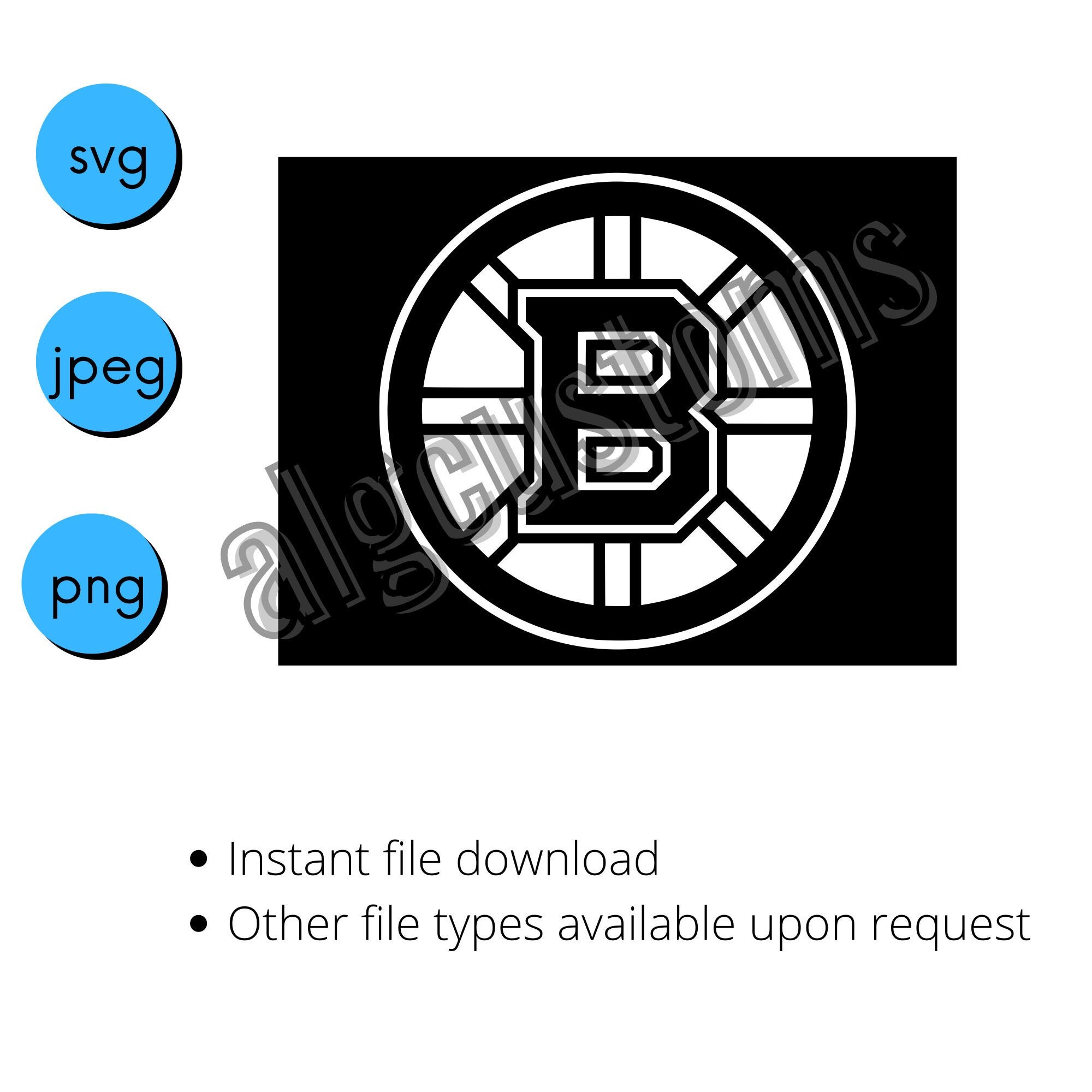 Boston Bruins Cricut Stencil Svg Png Etsy