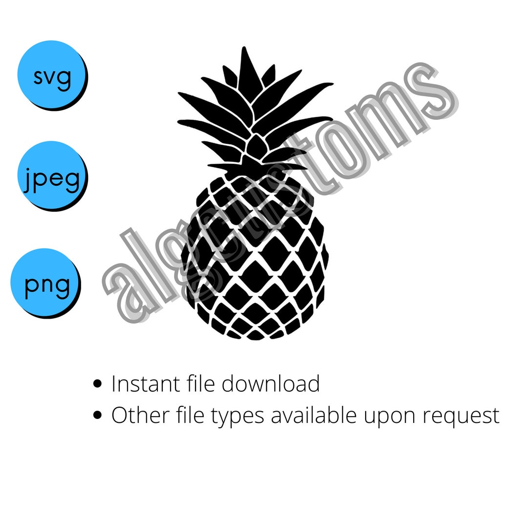 Ananas Schablone Cricut Silhouette svg jpg png Download - Etsy.de