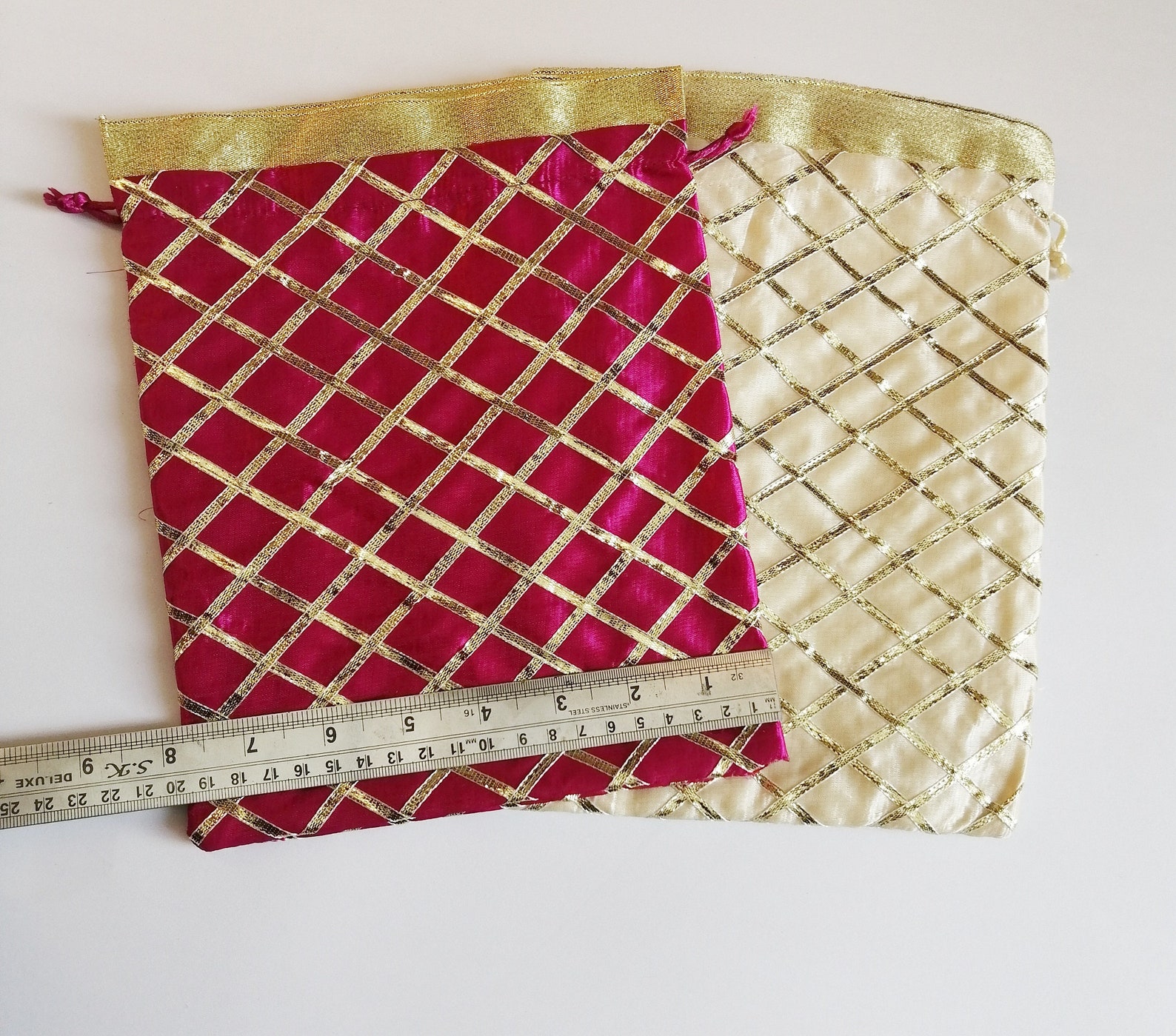 Potli Pouches Pcs Pouch Bags With Gota Work for Gift Etsy India