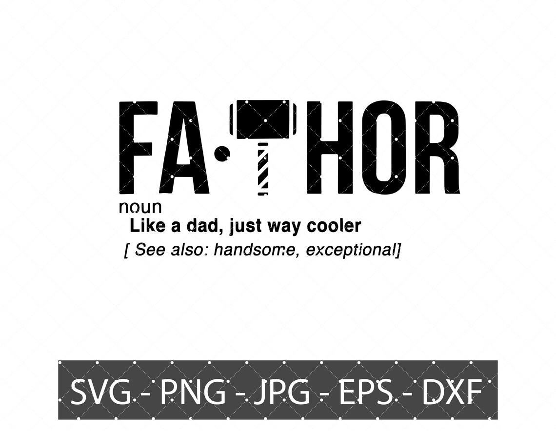 Download Fathor Svg Noun Like A Dad Just Way Cooler Funny Dad Svg | Etsy