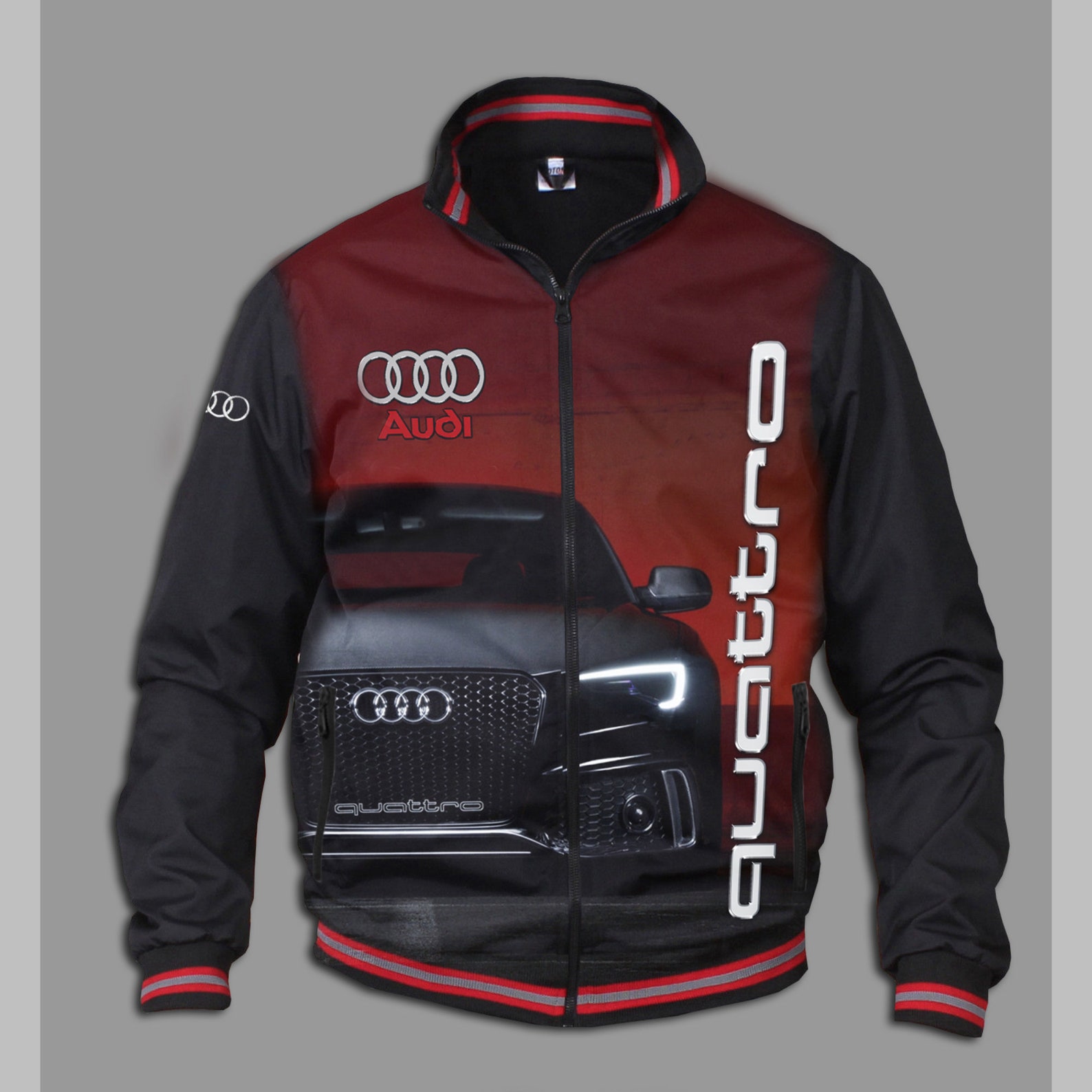 Handmade AUDI Quattro Jacket Lightweigh rs s line a q coat Etsy