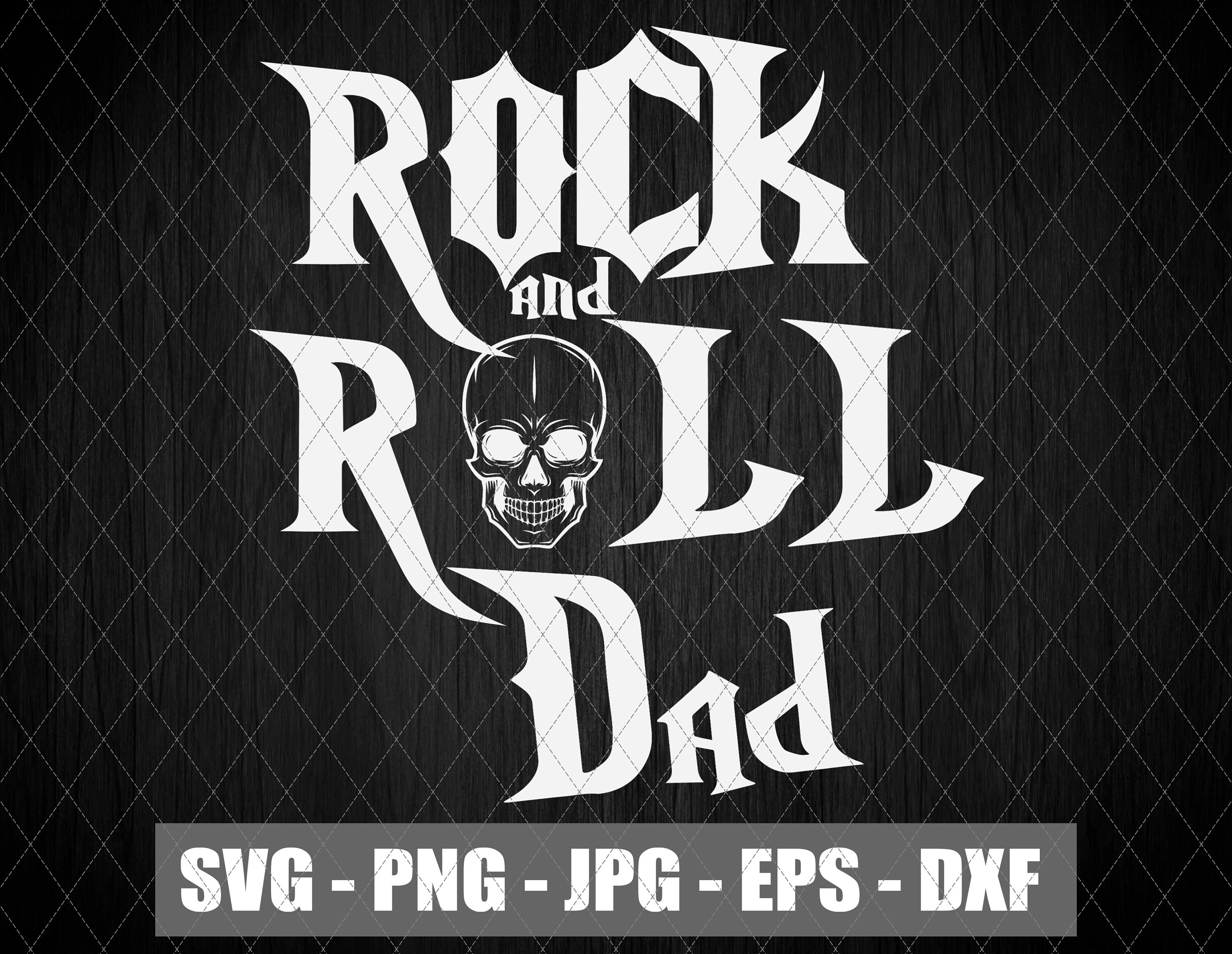 Download Rock and Roll Dad Svg Dad Svg Father Day 2021 Svg Skull | Etsy
