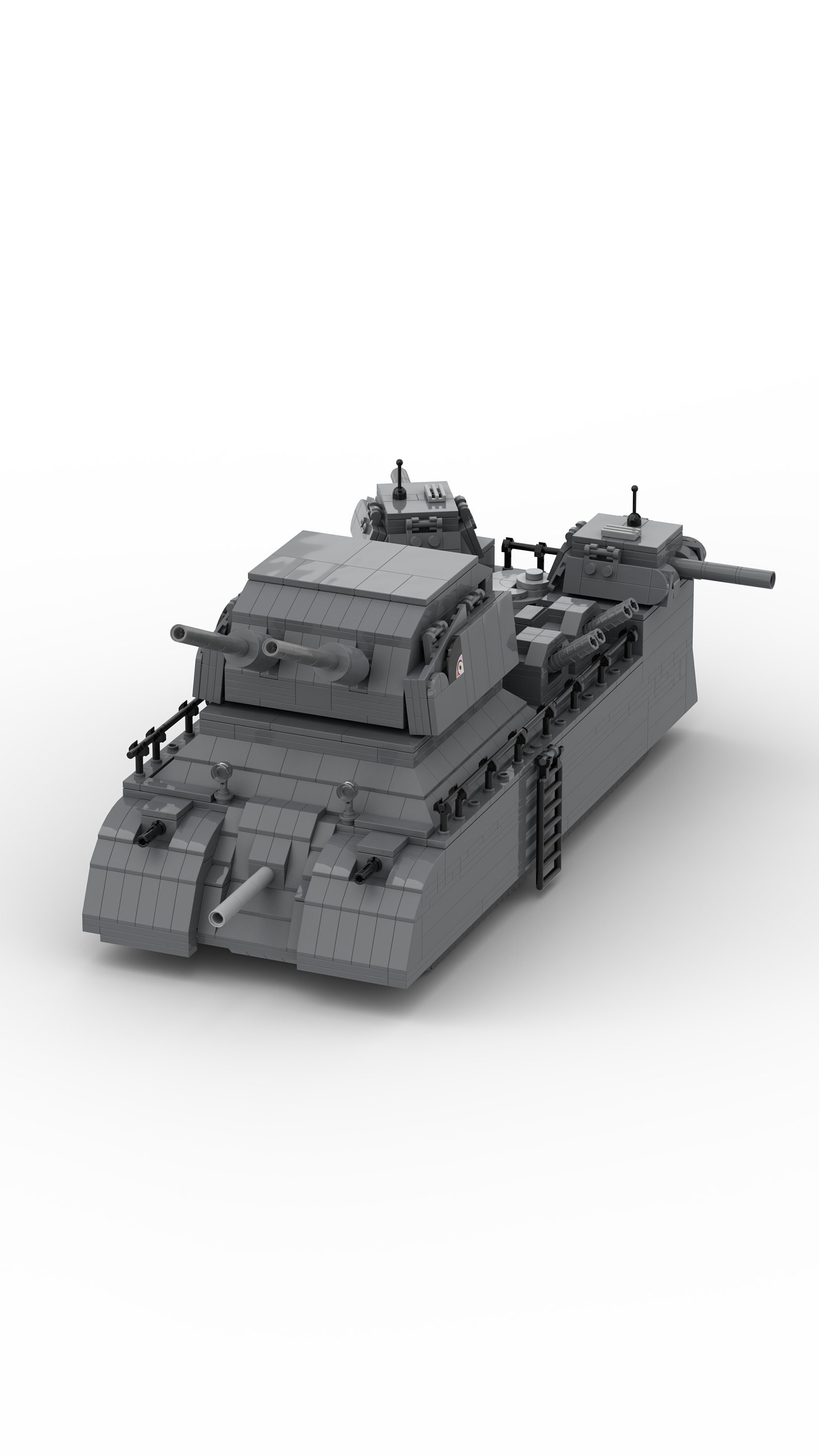 Only PDF Landkreuzer P. 1000 Ratte Moc(No Bricks included!)