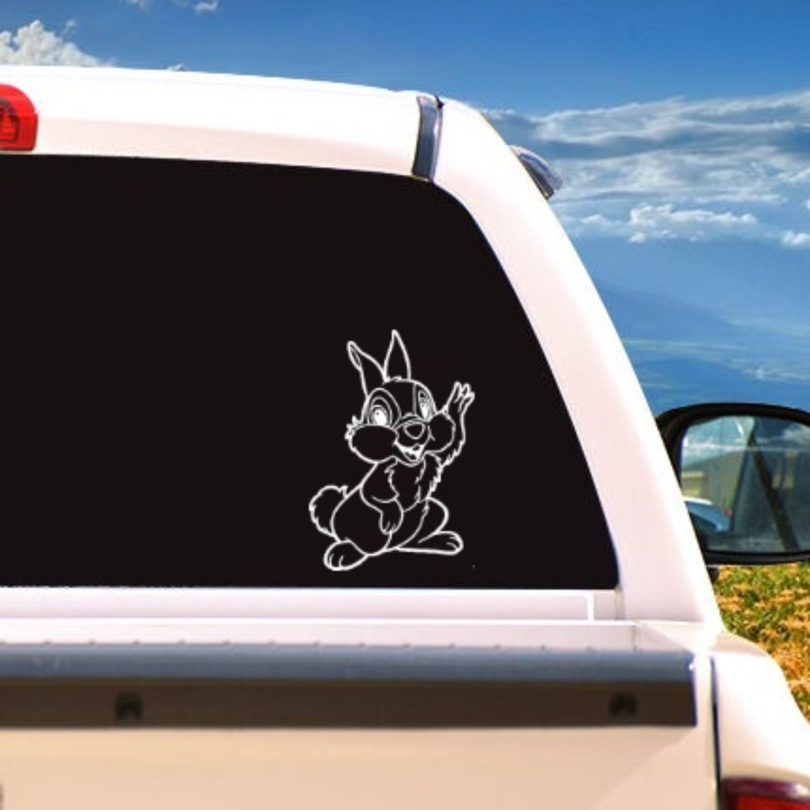 Thumper Bunny Rabbit Vinyl Decal Car Decal Sticker For Car Etsy