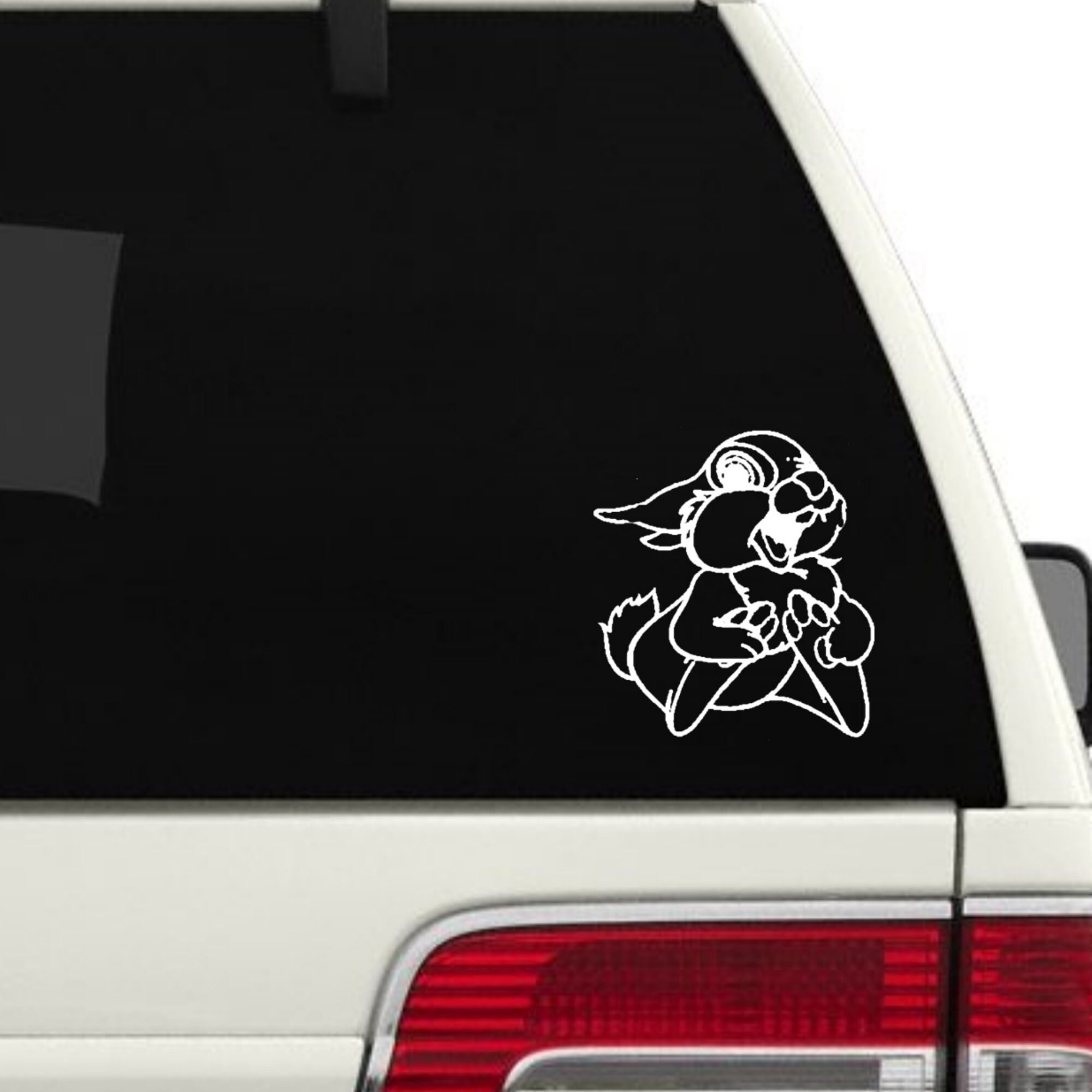 Thumper Bunny Rabbit Vinyl Decal Car Decal Sticker For Car Etsy