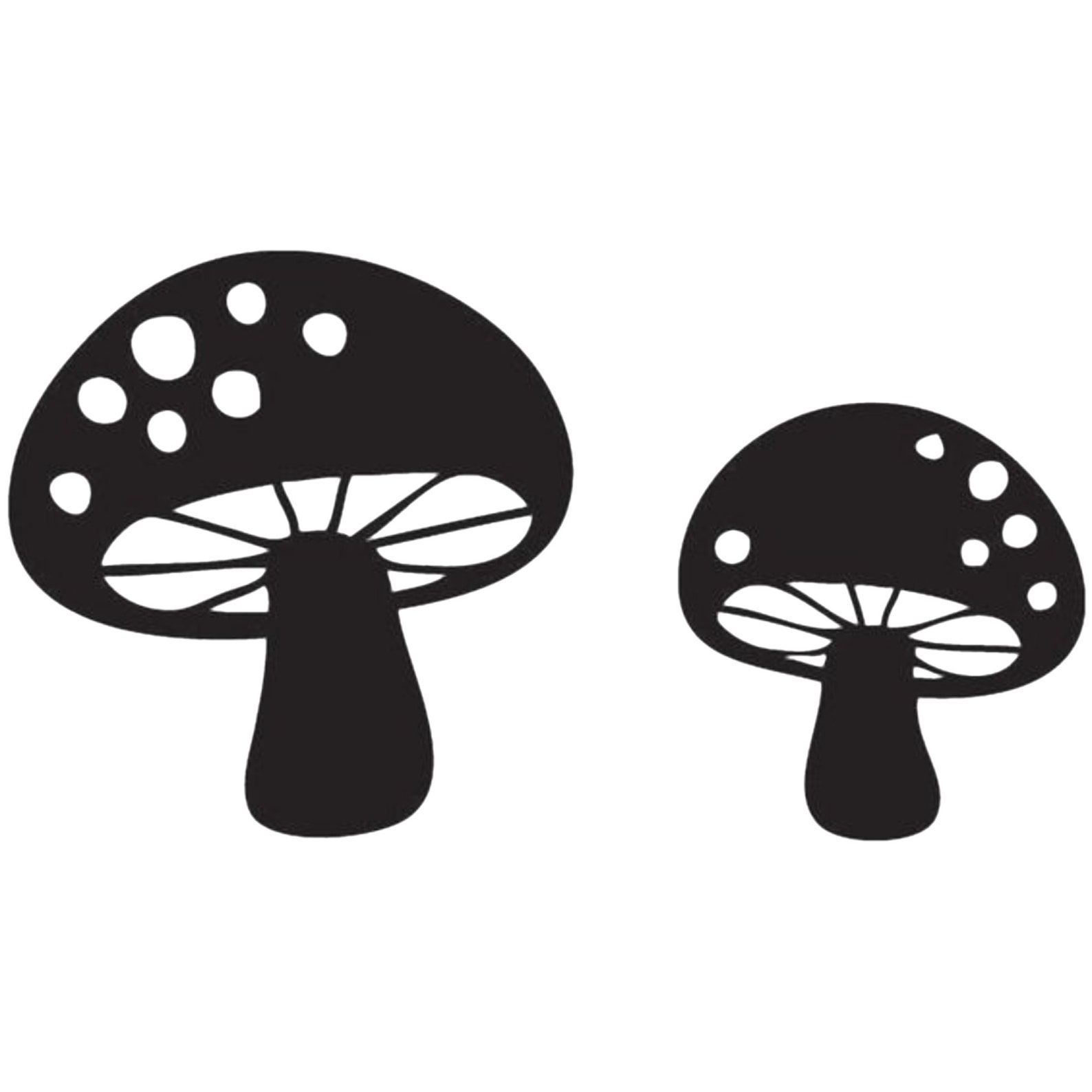 Two Mushrooms Vinyl Decal Car Decal Sticker For Car Window Etsy
