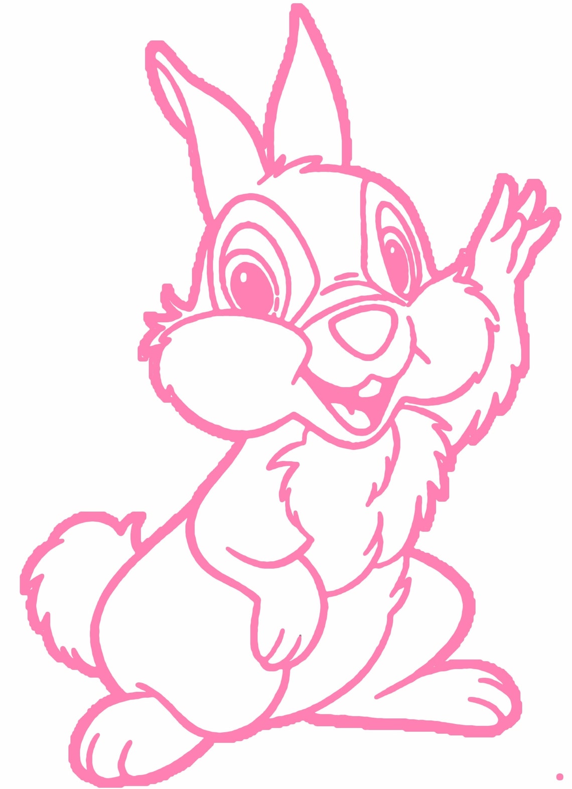 Thumper Bunny Rabbit Vinyl Decal Car Decal Sticker For Car Etsy