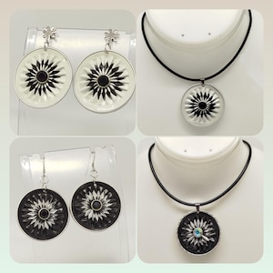 Conjunto armonioso de cápsulas de café y diamantes de imitación.