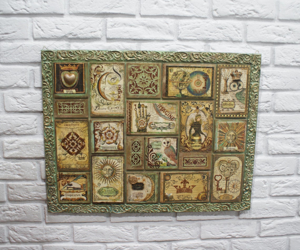 Wall decor home decor wall decoupage image wall picture Etsy