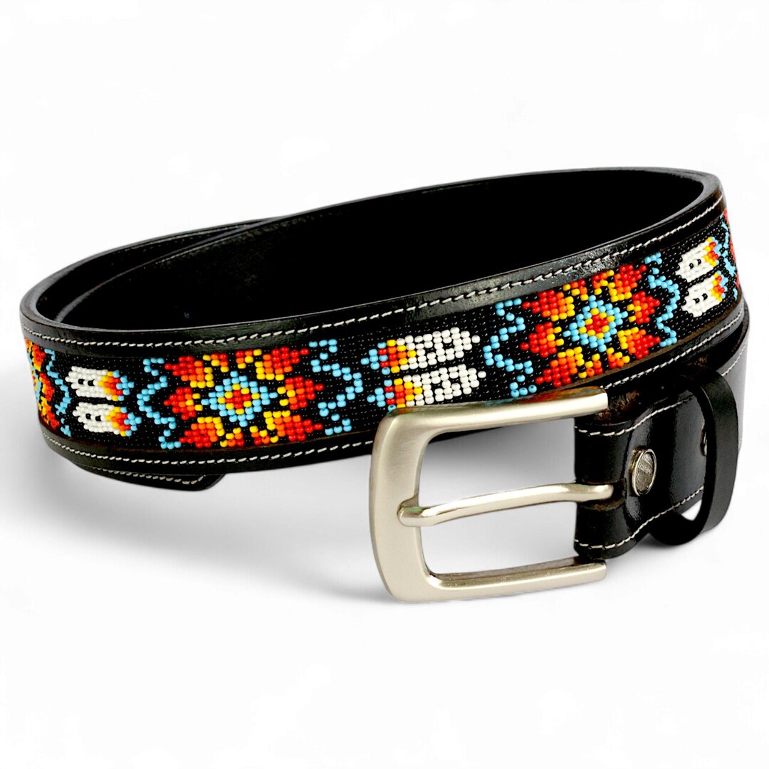 Tribal Belt - Versatile Sizes & Custom Buckle Options