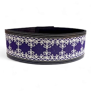 4-Inch Wide Leather Beaded Belt | Double Non-Removable Buckle, Unisex Design, Perfect Gift for Any Occasion, Wide Cowboy Beaded belt.