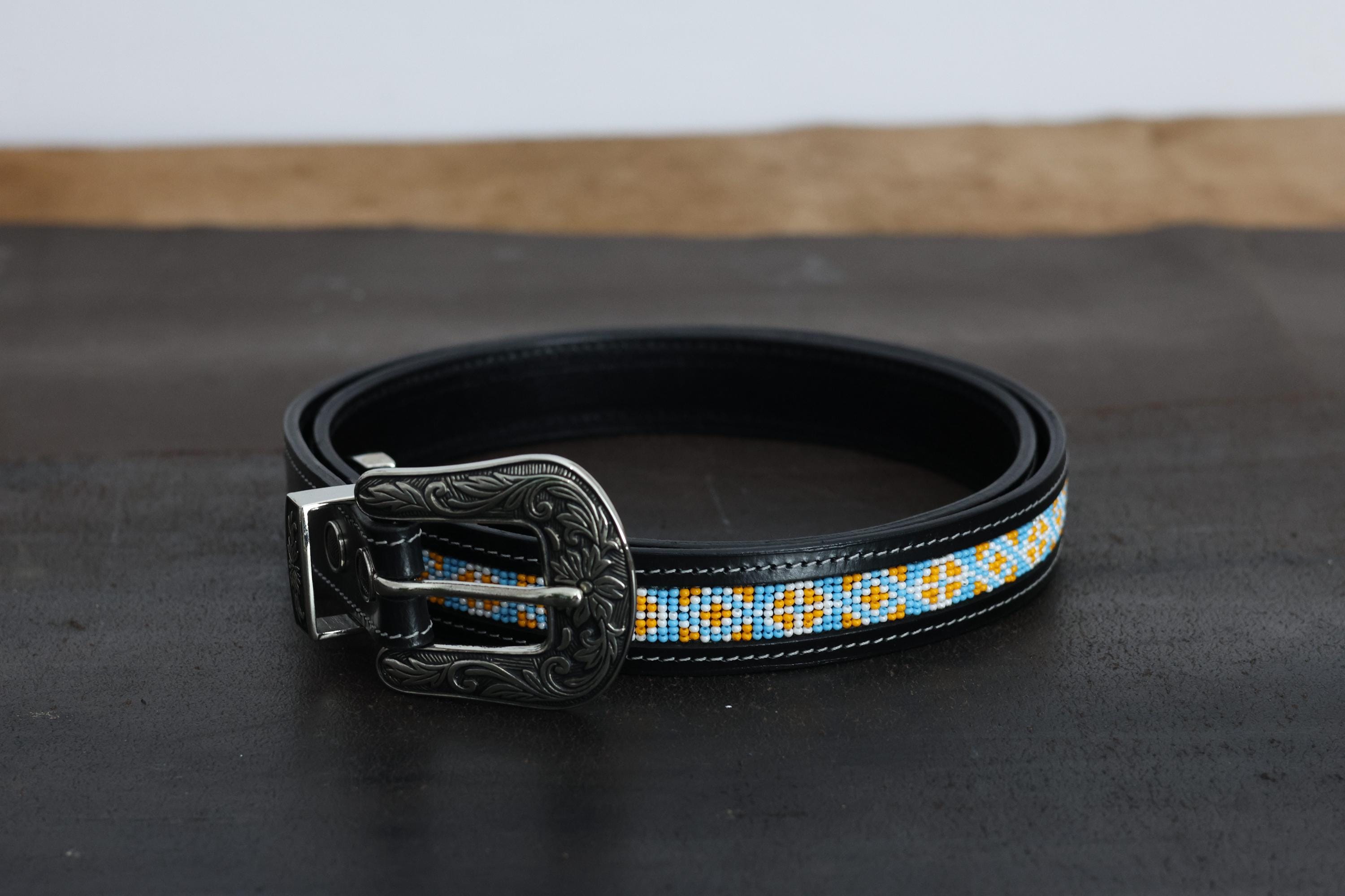 Genuine Leather Beaded Classic Belt Nocona Men main image 3