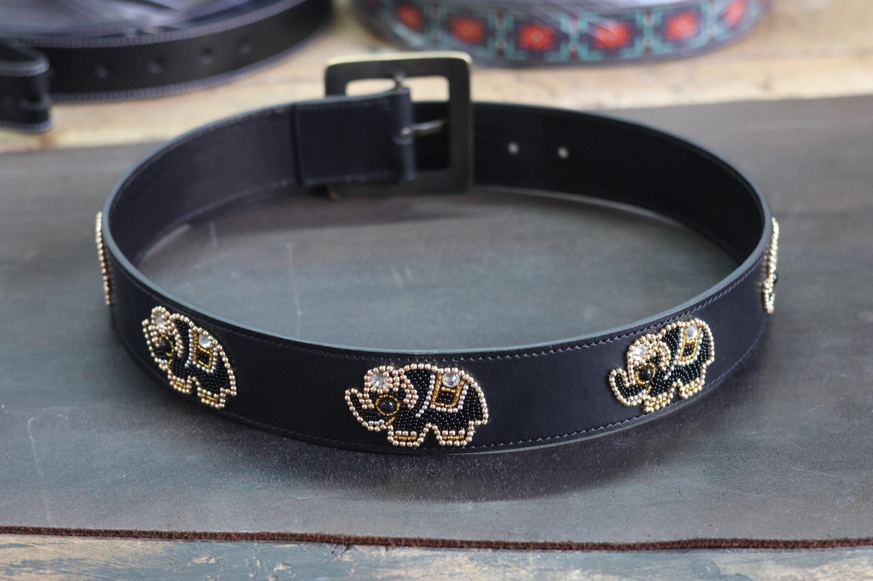 Elephant Beaded Tie Belt Women Boho Elephant And Beaded Belt | eBay main image 3