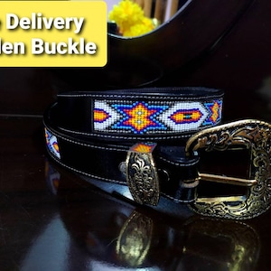 Bead Belt For Men, Personalized Belt With Name, Beaded Belt For Women, Aztec Belt, Cowboy Belt