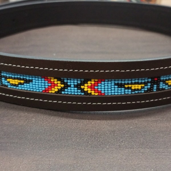 b meyar riem voor mannen en vrouwen lederen kralen riem westerse riem cowboy riem taille riem jeans riem bead riem zwarte riem handgemaakte