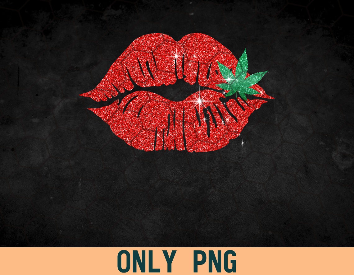 Cannabis Lips Cannabis PNG PNG File Digital Download | Etsy