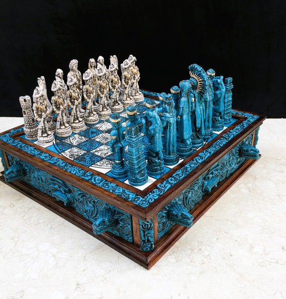  Luxury Chess Board Game Set Collectible Handmade