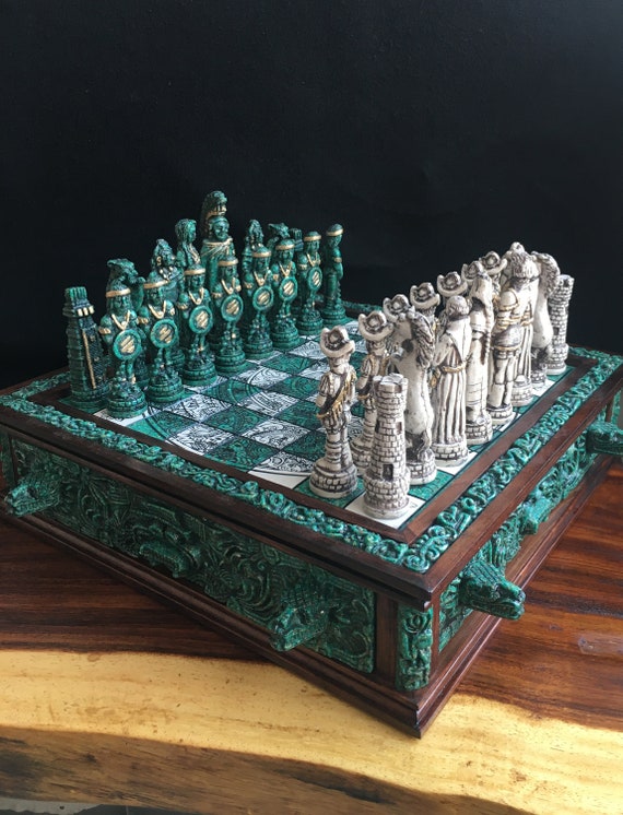 Initial set-up of chess pieces. Fig. 5. Arrangement after task completed.