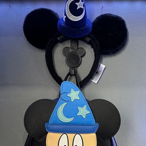 PrintNovex Wall Mount for Mickey Minnie Ears Headband & Loungefly Backpack Hook