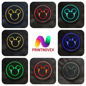 PrintNovex Disney-tema magiskt band dryckesunderlägg lysande