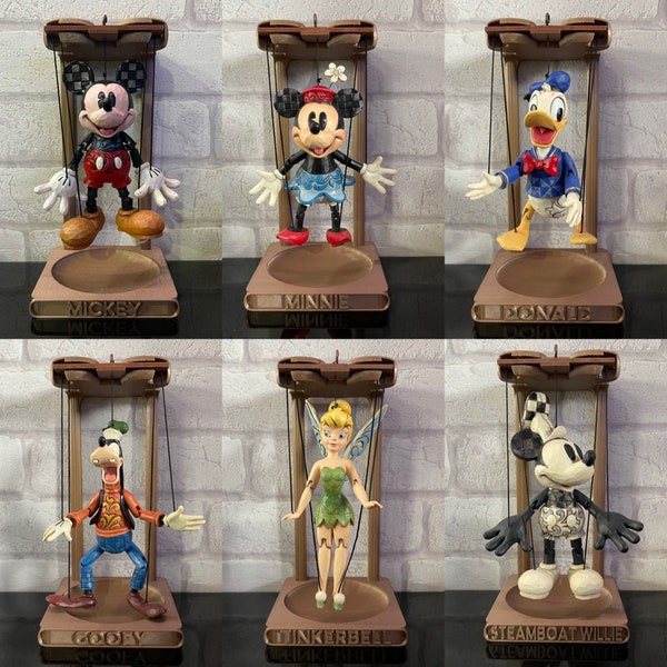 PrintNovex Disney Traditions Marionette Stand for Mickey, Minnie, Donald, Goofy, Tinkerbell or Steamboat Willie  NOTE this is for STAND ONLY