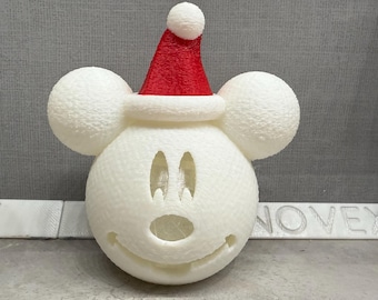 PrintNovex Light Up Mickey Cabeça de Bola de Neve com Tema Jack O Lantern Bateria Natal