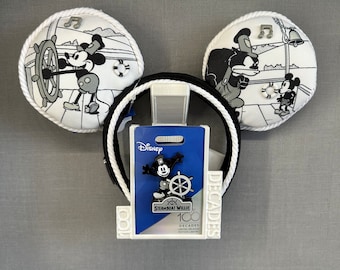 PrintNovex Ears Headband and Pin Holder for Disney 100 (Decades Collection)