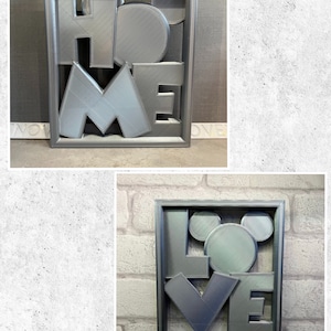PrintNovex Disney Themed Love Sign Shelf Sitter Wall Hanging