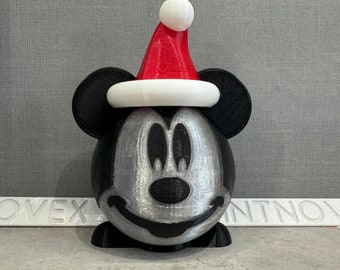 PrintNovex Czapka Mikołaja Myszka Miki Świecąca Dekoracja Świąteczna