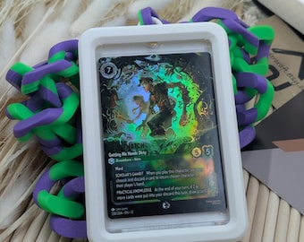 Magnetic Trading Card Pendant | Swappable Card Display Necklace