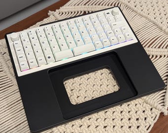 Custom Tray for Keychron Q15 Max and Magic Trackpad | 3D Printed Desk Organizer | Ergonomic & Minimal
