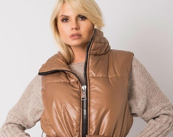Silver Puffer Vest - Etsy