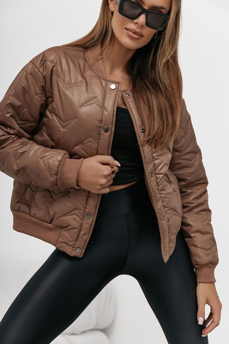 cropped puffer bomber