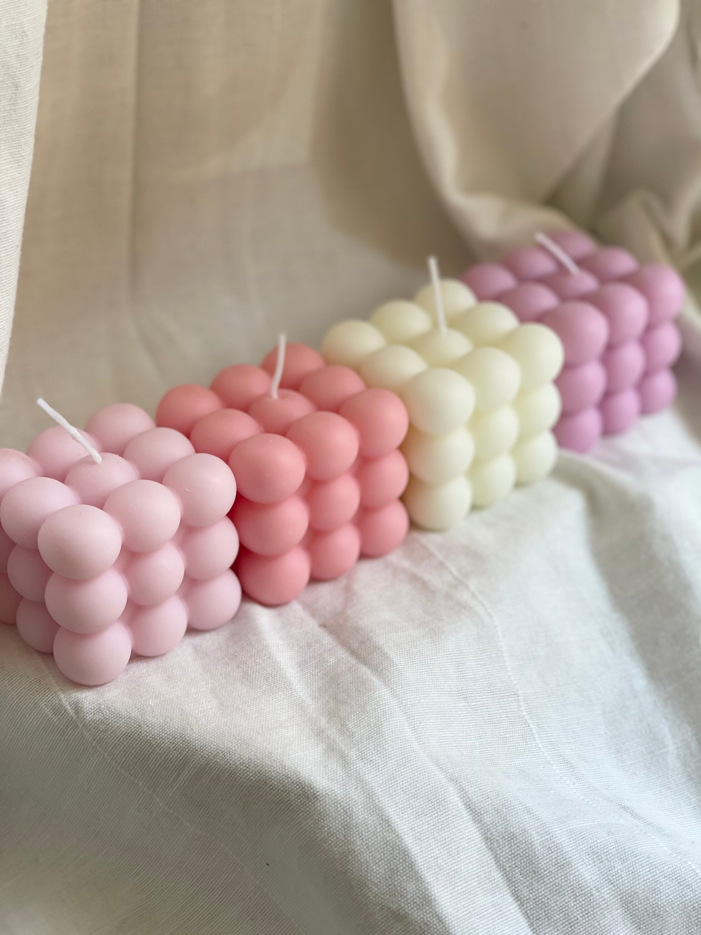 Bougies Cube de Bulles Couleurs